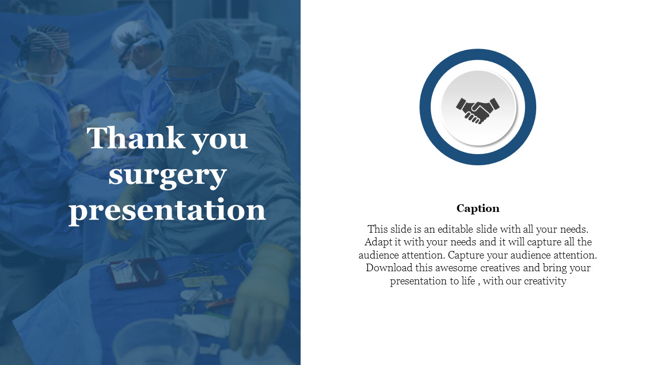 Free - Download Our Creative Thank You Surgery Presentation